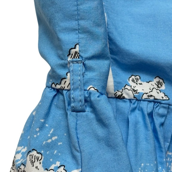 Lindy Bop Carmela Paris Border Swing Dress US Size 10 Blue Retro Pinup *Read - Picture 8 of 16